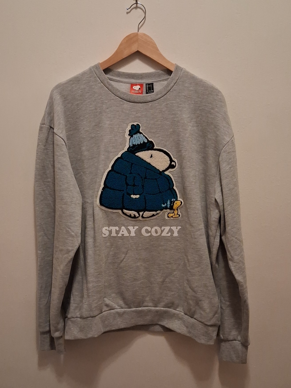 Peanuts Peanuts Grey Crewneck Sweatshirt Stay Cozy